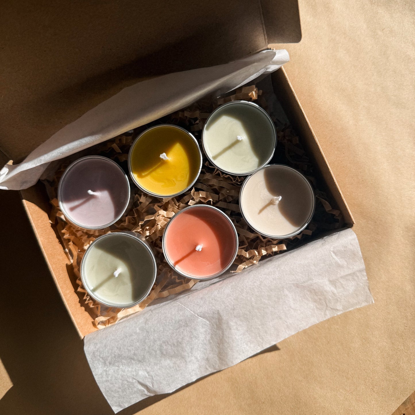 Pack 6 velas de té