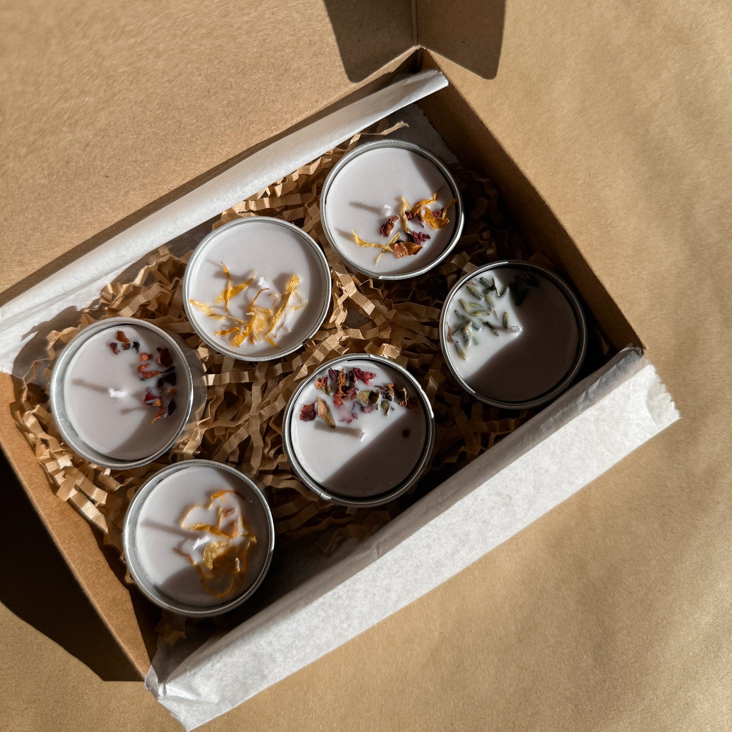 Pack 6 velas de té